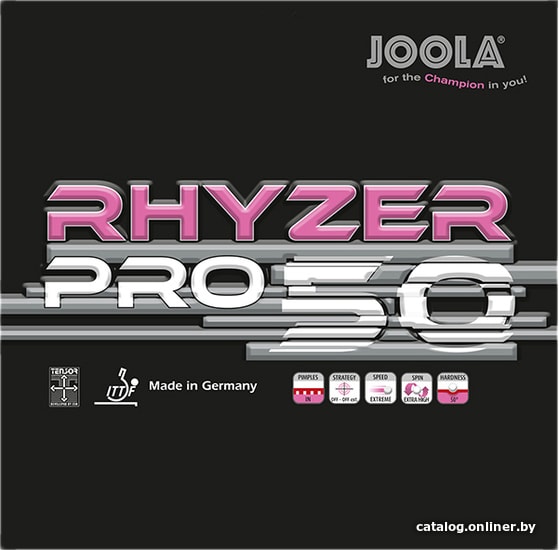 

Накладка на ракетку Joola Rhyzer Pro 50 (max, красный)