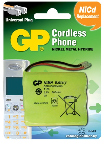 

Аккумулятор GP T160 600mAh BP