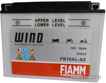 

Мотоциклетный аккумулятор FIAMM FB16AL-A2 (16 А·ч)