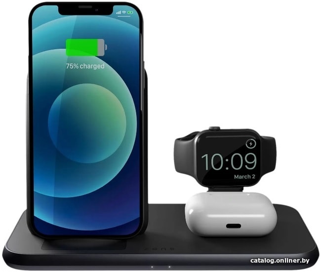 

Беспроводное зарядное Zens 4 in 1 Stand Wireless Charger (черный)