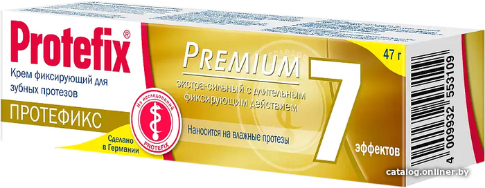 

Крем для фиксации зубных протезов Protefix Premium 40 мл