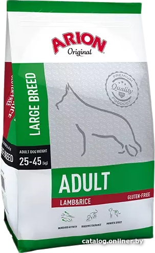 

Сухой корм для собак Arion Original Adult Large Breed Lamb&Rice (для крупных пород с ягненком и рисом) 12 кг