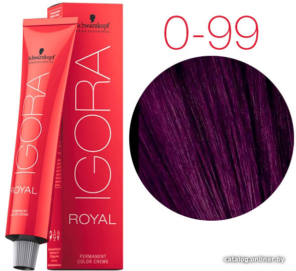 

Крем-краска для волос Schwarzkopf Professional Igora Royal Permanent Color Creme 0-99 60 мл