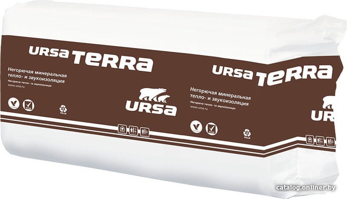 

Теплоизоляция URSA Terra 37 PN 1250x610 50 мм