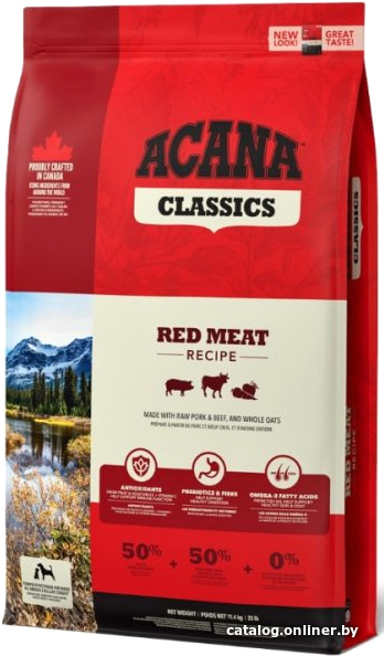 

Сухой корм для собак Acana Classics Red Meat (ягненок, говядина и йоркширская свинина) 14.5 кг