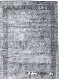 

Ковер для жилой комнаты Milat Leda B011A-CREAM-BLUE 80x150 (голубой/рисунок/серый)