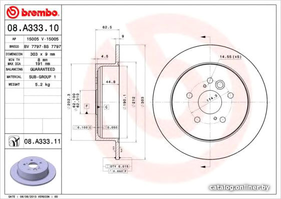 

Brembo 08A33310