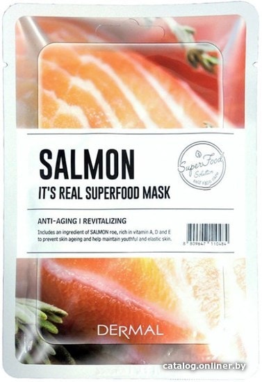 

Dermal Маска для лица It's Real Superfood Mask Лосось 25 г