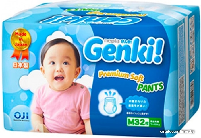 

Подгузники Genki М 7-10 кг (32 шт)