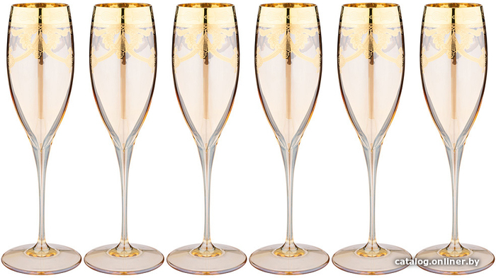 

Набор бокалов для шампанского Art Decor Amalfi Ambra Oro 326-085