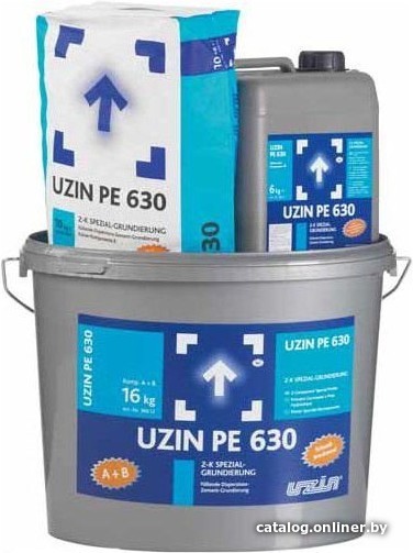 

Шпатлевка Uzin PE 630 2К дисперсионно-цементная грунтовка, 16кг