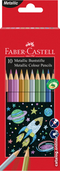 

Набор цветных карандашей Faber Castell Металлик 201583 (10 шт)