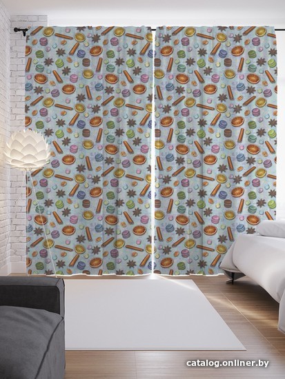 

Комплект штор JoyArty Сладости на Рождество 1.45x2.65 м p_380814_145x265 (2 шт)