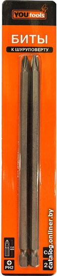 

Набор бит Yourtools PH2х150 (2 предметв)