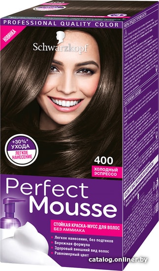 

Крем-краска для волос Schwarzkopf Perfect Mousse 400 (холодный эспрессо)