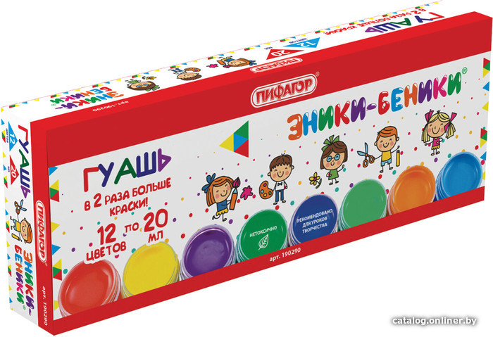 

Гуашь Пифагор Эники-Беники 190290 (12 цв)