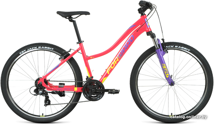 

Велосипед Forward Jade 27.5 1.2 S 2021 (розовый/желтый)