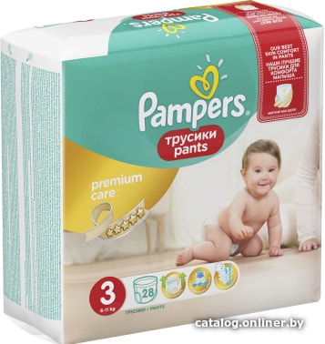 

Трусики-подгузники Pampers Premium Care Pants 3 Midi (28 шт)