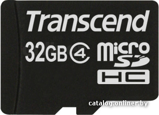 

Карта памяти Transcend microSDHC (Class 4) 32GB + адаптер (TS32GUSDHC4)