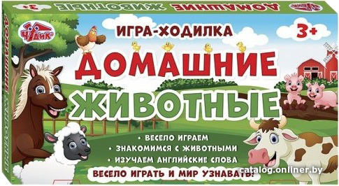

Детская настольная игра Ranok-Creative Домашние животные 12120107Р