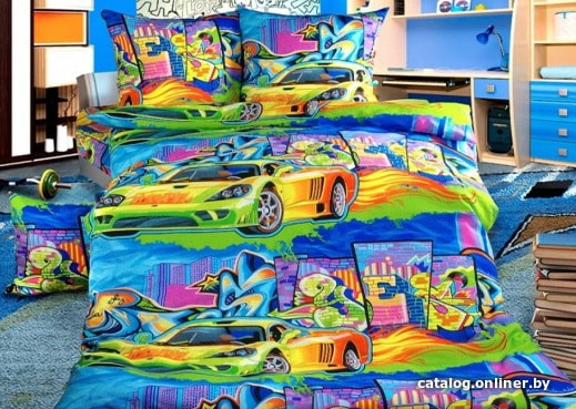 

Постельное белье Моё бельё Граффити 9931 147x215 нав. 70х70