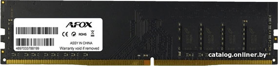 

Оперативная память AFOX 4ГБ DDR4 2133 МГц AFLD44VK1P