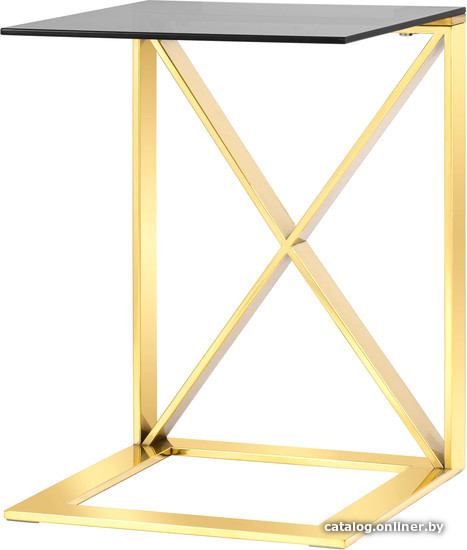 

Журнальный столик Stool Group Кросс 40x40 EET-008-C-TG-SK (стекло smoke/сталь золото)