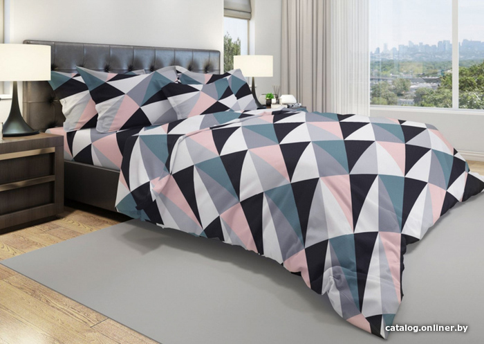 

Постельное белье СонМаркет Акцент (2-сп с прост. на рез. 160х200, нав. 50х70)