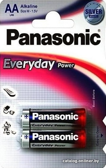 

Батарейка Panasonic Everyday Power AA 2 шт. [LR6EPS/2BP]