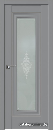 

Межкомнатная дверь ProfilDoors 24U 70x200 (манхэттен/кристалл матовый/серебро)