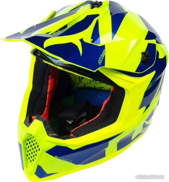 

Мотошлем MT Helmets Falcon Crush B7 (S, глянцевый синий)