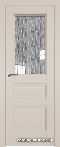 

Межкомнатная дверь ProfilDoors 67U 80x200 (санд/стекло дождь белый)