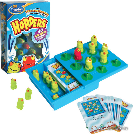 

Настольная игра ThinkFun Hoppers (Лягушки-непоседы)