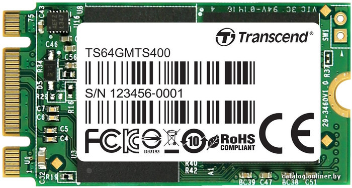 

SSD Transcend MTS400 64GB TS64GMTS400S