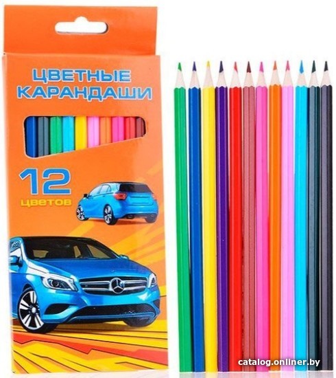 

Набор цветных карандашей Hatber VK Автопанорама BKc-12710 (12 цв)