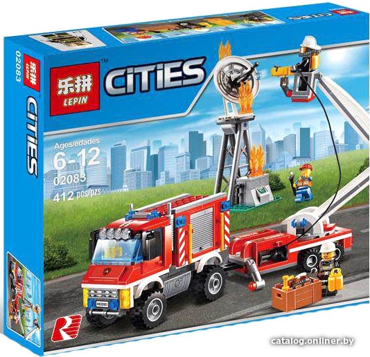 

Конструктор Lepin 02083 Грузовик пожарной команды