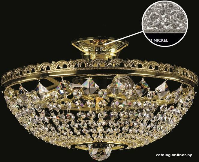 

Припотолочная люстра ArtGlass Norma I. Nickel Ce