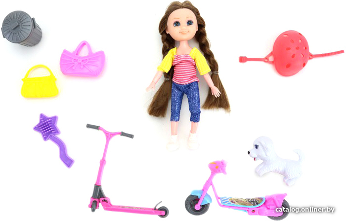 

Кукла ND Play Нина на прогулке, самокат TY865424C