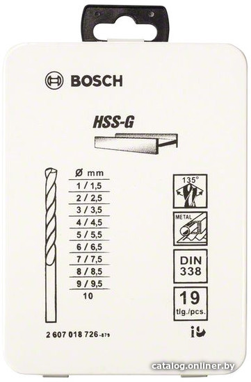 

Набор оснастки Bosch 2607018726 19 предметов