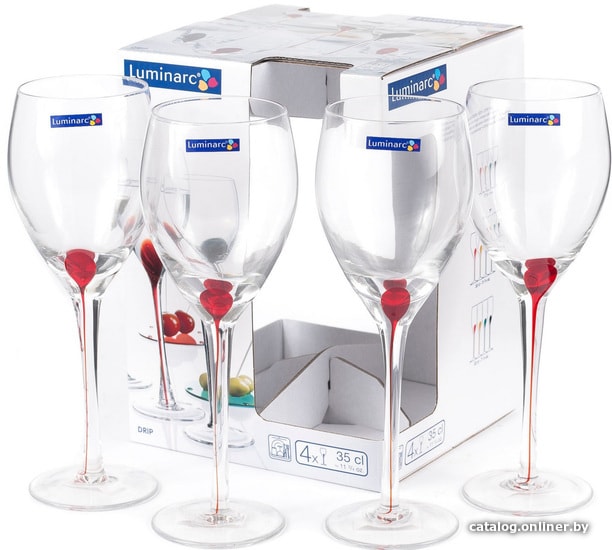 

Набор бокалов для вина Luminarc Drip red C9256