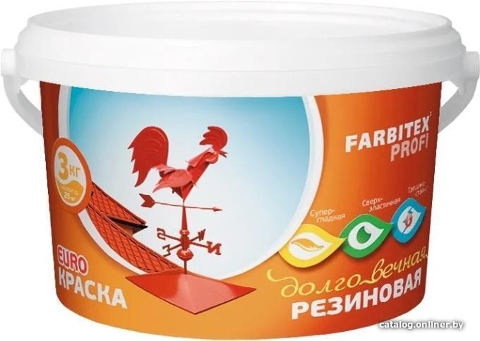 

Краска Farbitex Профи Резиновая 7 кг (красно-коричневый)