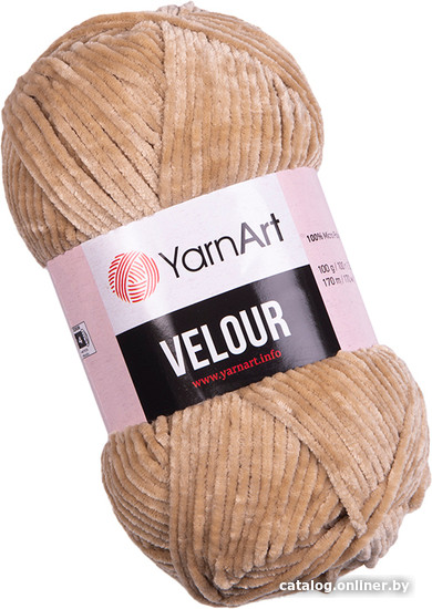 

Пряжа для вязания Yarnart Velour 843 100 г 170 м (бежевый)