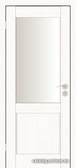 

Межкомнатная дверь IstokDoors Вега-2 ДЧ 60x200 (бьянко/светлое стекло)