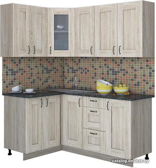 

Готовая кухня Интерлиния Мила Хольц 12x18 (дуб сонома)
