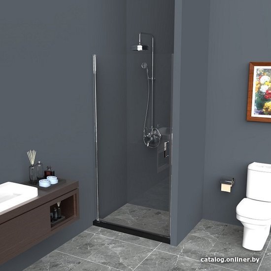 

Душевая дверь BelBagno UNO-B-1-65-P-Cr (текстурное стекло)