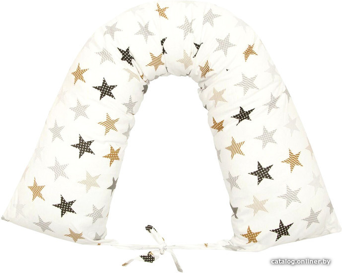 

Подушка для беременных Amarobaby Звезды пэчворк AB214004ZP/00 (белый)