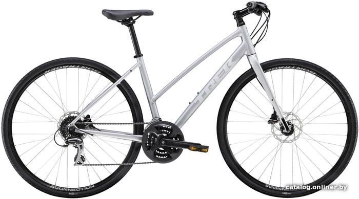 

Велосипед Trek FX 2 Disc Women's Stagger L 2020 (серебристый)