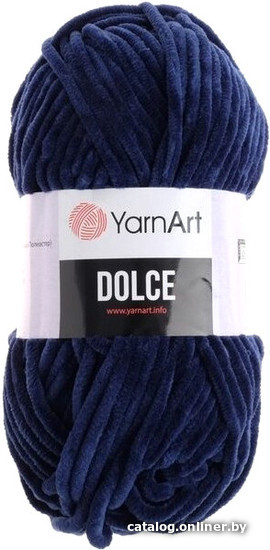 

Пряжа для вязания Yarnart Dolce 100% микрополиэстер 100 г (120 м, темно-синий)