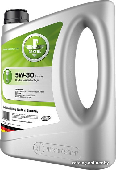 

Моторное масло Rektol 5W-30 Economy 4л