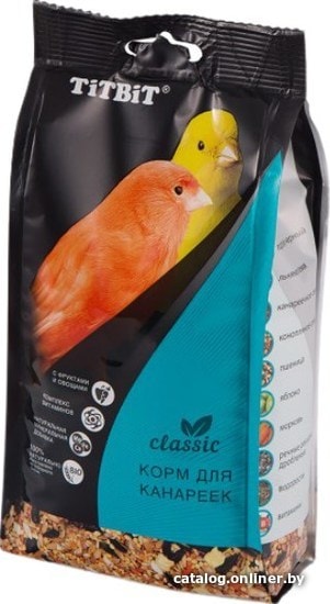 

Корм для птиц TiTBiT Classic для канареек 500 г